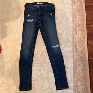 Hollister Dark Wash Ripped Jeans